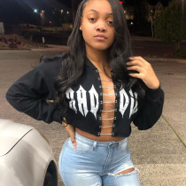 Women's Fashion Hooded Patch Pocket GALERYDEPT Sweatshirt