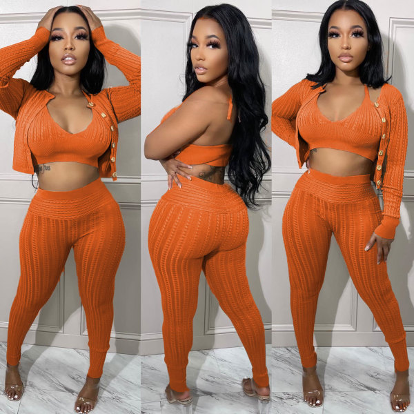 Sexy slim vest jacket three-piece nightclub suit