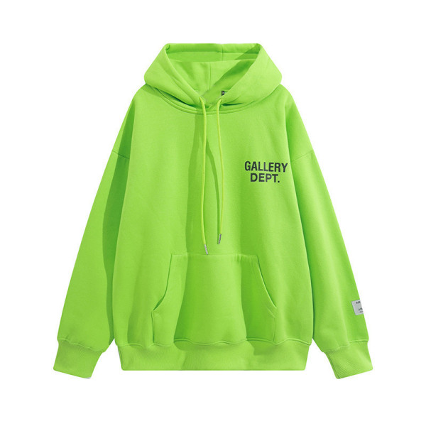 Tide brand hip-hop GD Gallery Dept fashion all-match casual loose trend hooded pullover sweater solid color