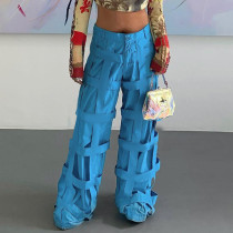 Loose Straight Cargo Pants Black High Waist Sports Casual Wide Leg Pants Loose Straight Cargo Pants Black High Waist Sports Casual Wide Leg Pants