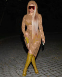 Women's Knit Casual Solid Color Cutout Hooded Dress