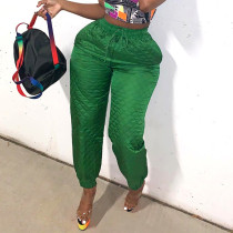 Fashion Solid Color Lace-Up Warm Pressed Cotton Casual Pants Fashion Solid Color Lace-Up Warm Pressed Cotton Casual Pants