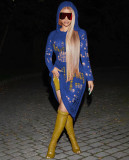 Women's Knit Casual Solid Color Cutout Hooded Dress