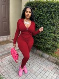 Casual fashion big pit zipper suit