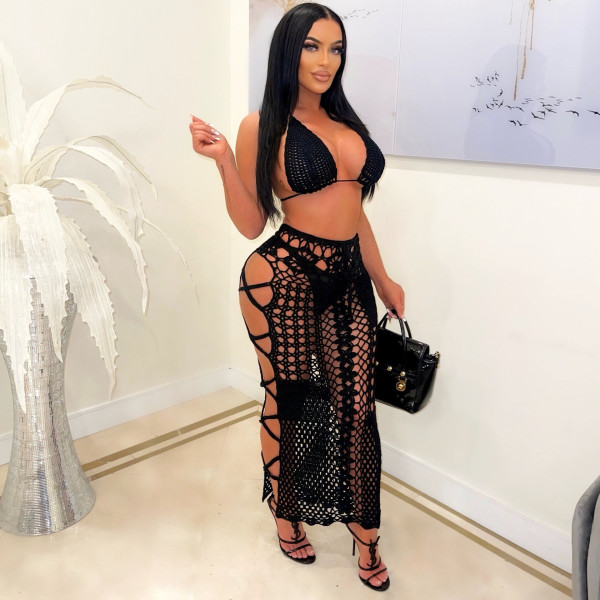 Pure handmade high-end ladies handmade crocheted beach suit