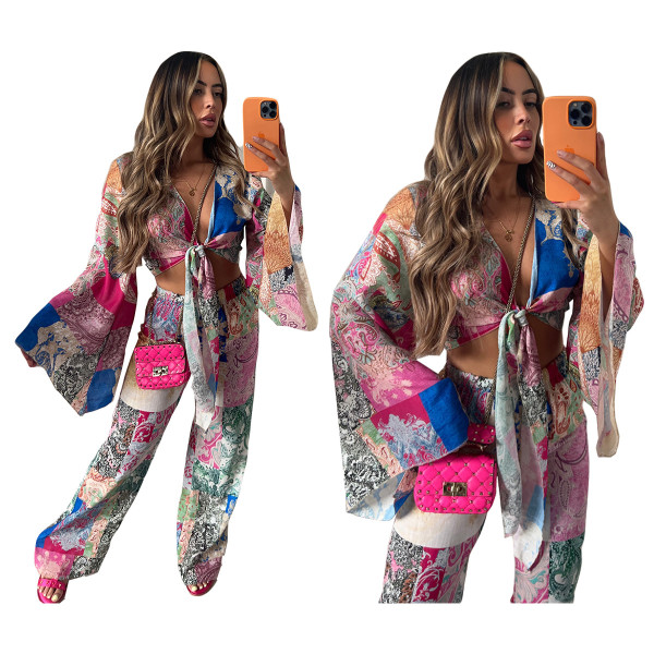 Autumn and winter fashion print new suit