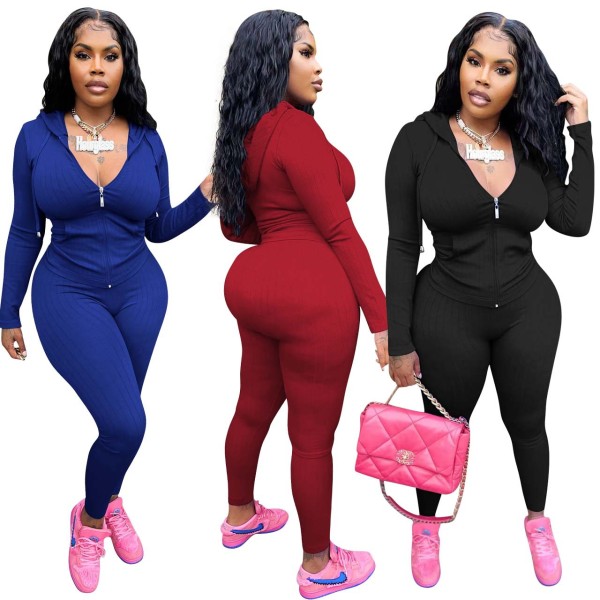 Casual fashion big pit zipper suit
