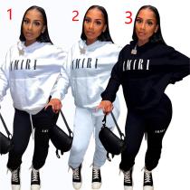 sweatshirt hooded letter loose suit sweatshirt hooded letter loose suit