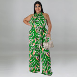 Trendy Resort Style Casual Print Multicolor Jumpsuit
