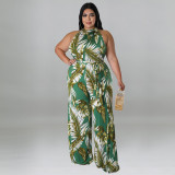 Trendy Resort Style Casual Print Multicolor Jumpsuit