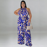Trendy Resort Style Casual Print Multicolor Jumpsuit