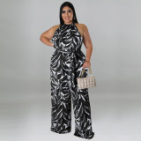 Trendy Resort Style Casual Print Multicolor Jumpsuit