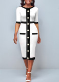 Sexy Fashion Digital Print Short Sleeve Women Dress
