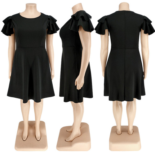 Plus Size Women's Multicolor Swing Dress Dress