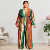 plus size autumn jumpsuit