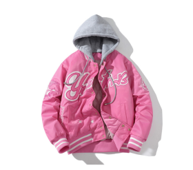 American casual baseball suit, winter suit, cotton, thick embroidery, hip hop couple coat, fashion jacket