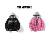 American casual baseball suit, winter suit, cotton, thick embroidery, hip hop couple coat, fashion jacket