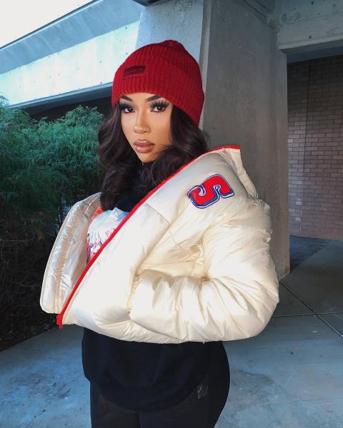 Casual English letters hooded warm cotton jacket short coat