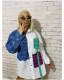 Patchwork Shirt Dress Fashion Denim Shirt Sexy Dress