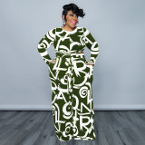 Stretch Knit Fashion Casual Suit Plus Size Women's Two Piece Set