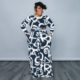 Stretch Knit Fashion Casual Suit Plus Size Women's Two Piece Set