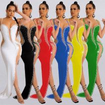 Sexy Perspective Hot Diamond Sling Dress Skirt Sexy Perspective Hot Diamond Sling Dress Skirt