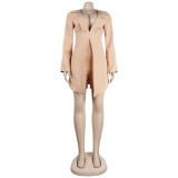 Sexy personality deep V suit jumpsuit