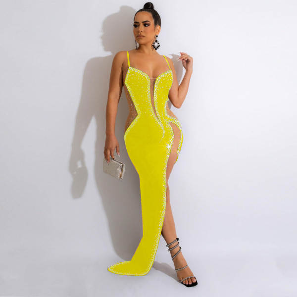 Sexy Perspective Hot Diamond Sling Dress Skirt