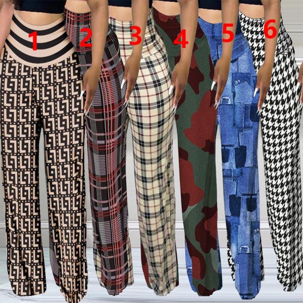 Sexy Women's Fitted Bag Hip Wide Foot Women's Pants