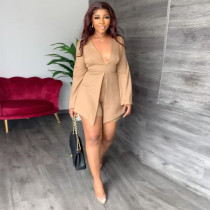Sexy personality deep V suit jumpsuit Sexy personality deep V suit jumpsuit