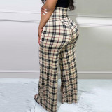 Sexy Women's Fitted Bag Hip Wide Foot Women's Pants