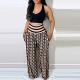 Sexy Women's Fitted Bag Hip Wide Foot Women's Pants