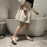 Casual and fashionable flat bottomed flip flops for women's shoes Fashion toe sandals