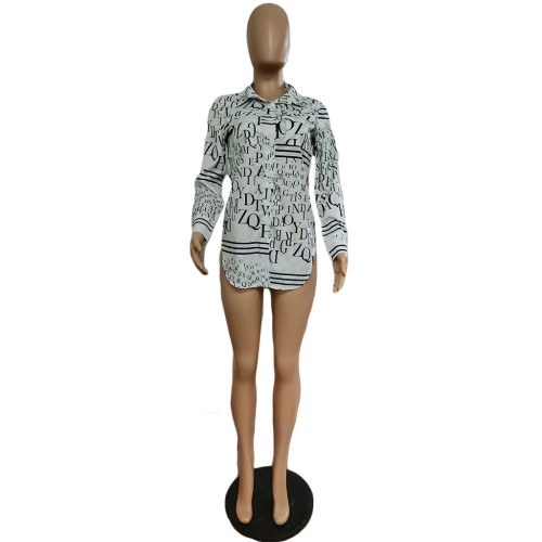 Digital printed fashionable women's shirt