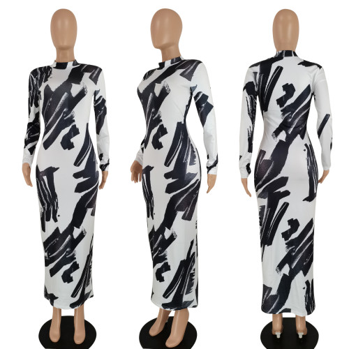 Comfortable and fashionable printed dress