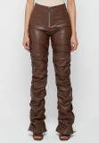 Fashion tight PU leather trousers for autumn and winter
