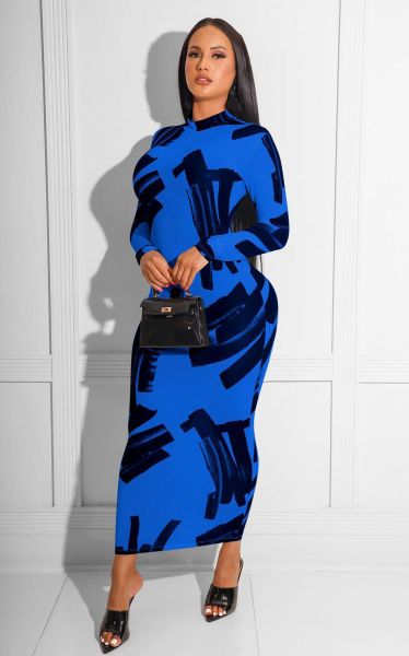 Comfortable and fashionable printed dress