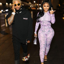 Fashion stand collar slim fitting T-shirt sexy tights suit Fashion stand collar slim fitting T-shirt sexy tights suit