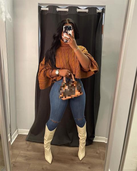 Shawl loose fashion personality short sweater top