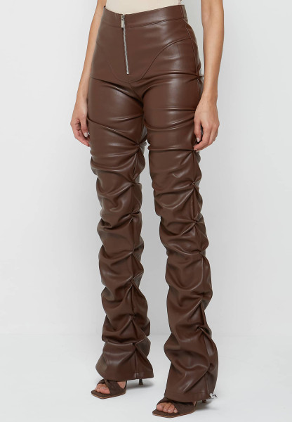 Fashion tight PU leather trousers for autumn and winter