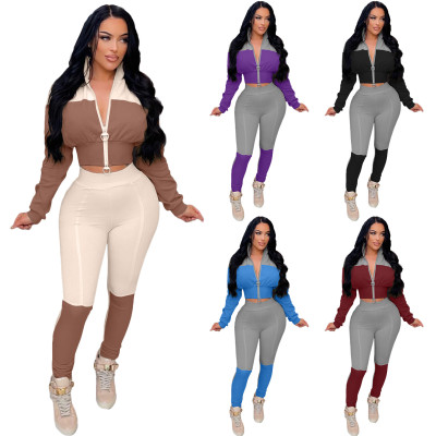 Loose sweater suit two-way zipper head