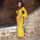 Fashion Deep V Slim Long Sleeve Slim Sexy Dress