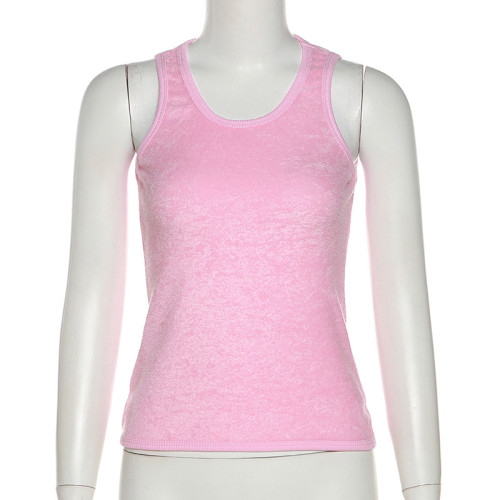 Sleeveless bottomed outer vest