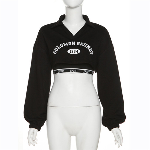 Women's fashion letter printing T-shirt suspender waist vest two-piece set