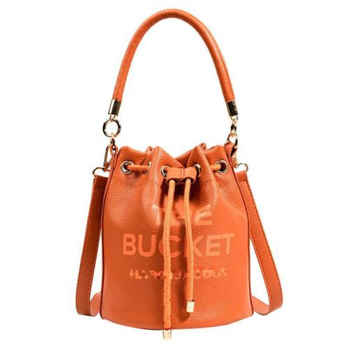 Trendy bucket bag Popular simple letter cross body bag