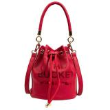 Trendy bucket bag Popular simple letter cross body bag