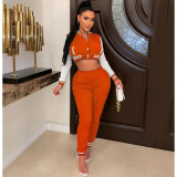 Winter Fashion Thread Multicolor Baseball Suit