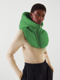 Fashion Versatile Clothing Accessories Hooded Mock Neck Vest
