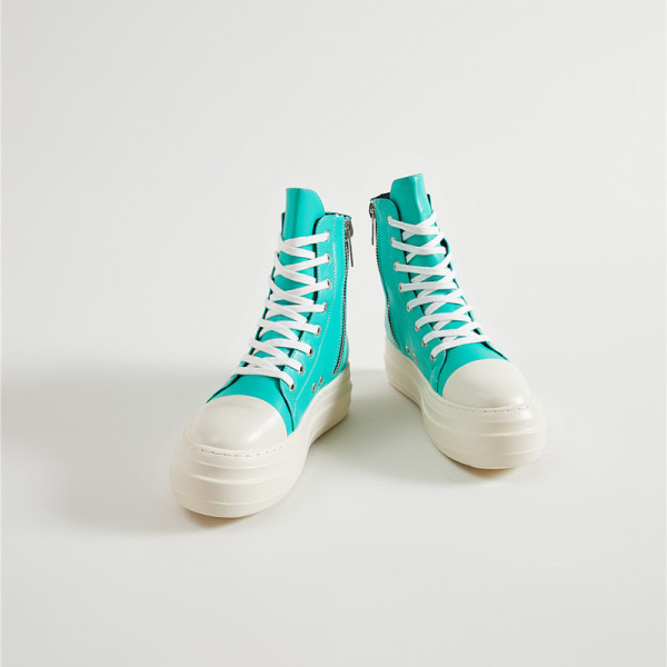Candy color thick soled high casual shoes High top shoes Women's large personalized fashion shoes