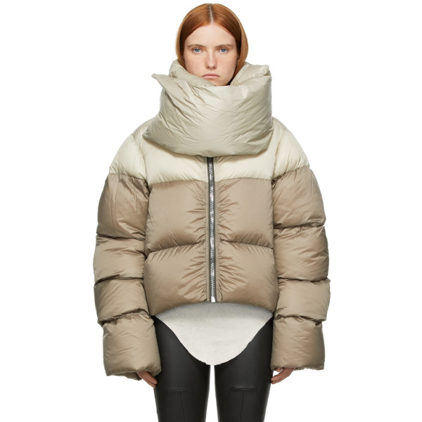 Fashion high collar scarf design women's cotton jacket coat